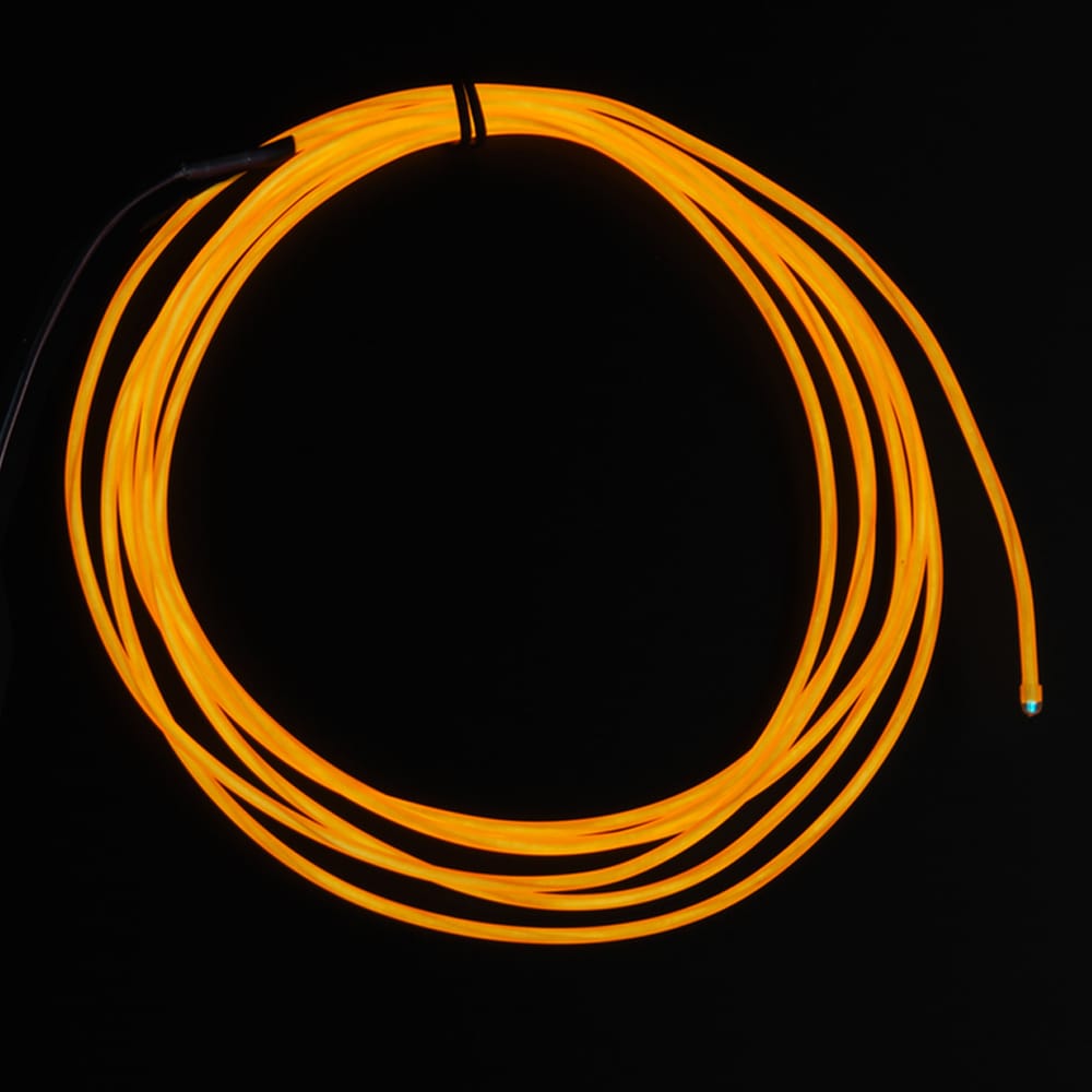 High Brightness Orange Electroluminescent (EL) Wire - 2.5 meters (High brightness, long life) by Adafruit - The Pi Hut