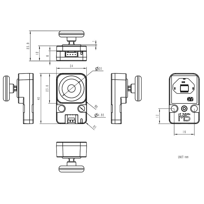 I2C Joystick 2 Unit (STM32G030) by M5Stack - The Pi Hut
