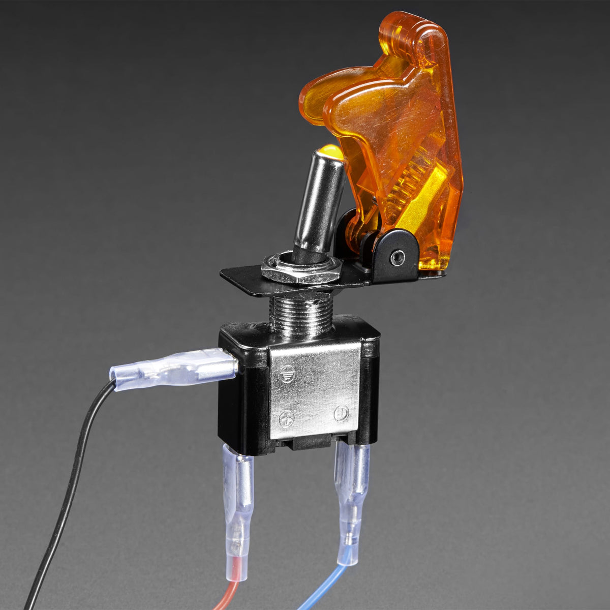 Illuminated Toggle Switch with Cover - Yellow by Adafruit - The Pi Hut