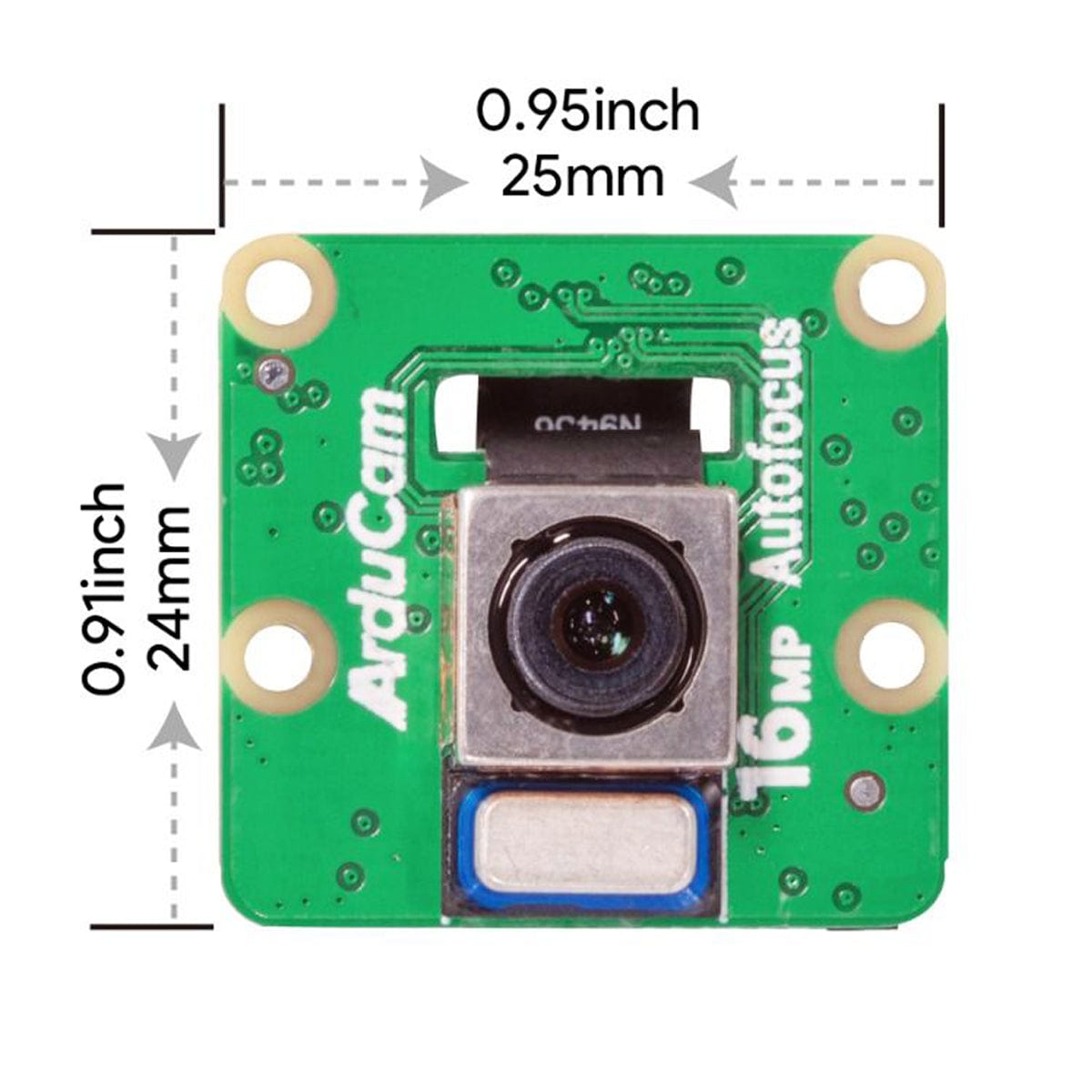 IMX519 16MP Autofocus Synchronised Quad-Camera Kit for Raspberry Pi by Arducam - The Pi Hut