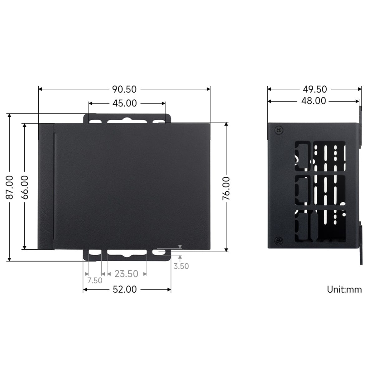 Industrial Grade Metal Case for Raspberry Pi 5 by Waveshare - The Pi Hut