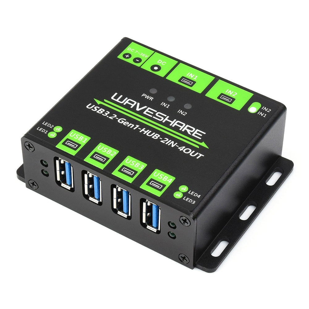 Industrial USB 3.2 Hub by Waveshare - The Pi Hut