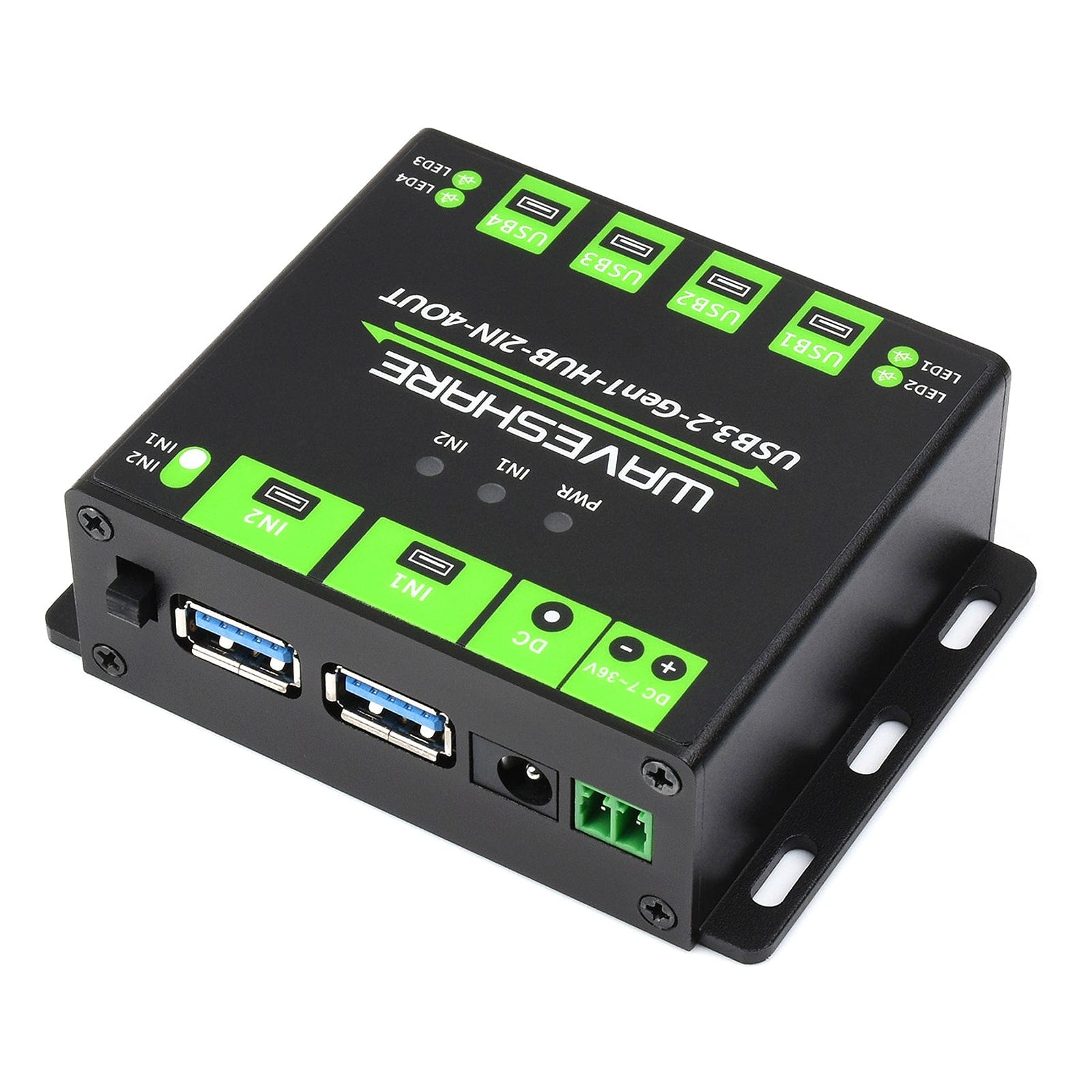 Industrial USB 3.2 Hub by Waveshare - The Pi Hut