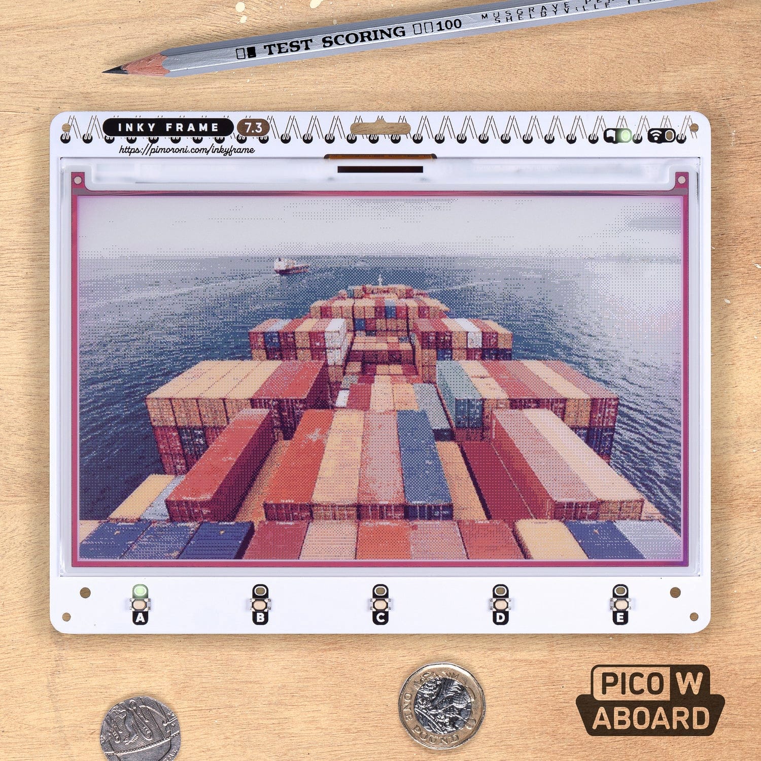 Inky Frame 7.3" (Pico 2 W Aboard) by Pimoroni - The Pi Hut