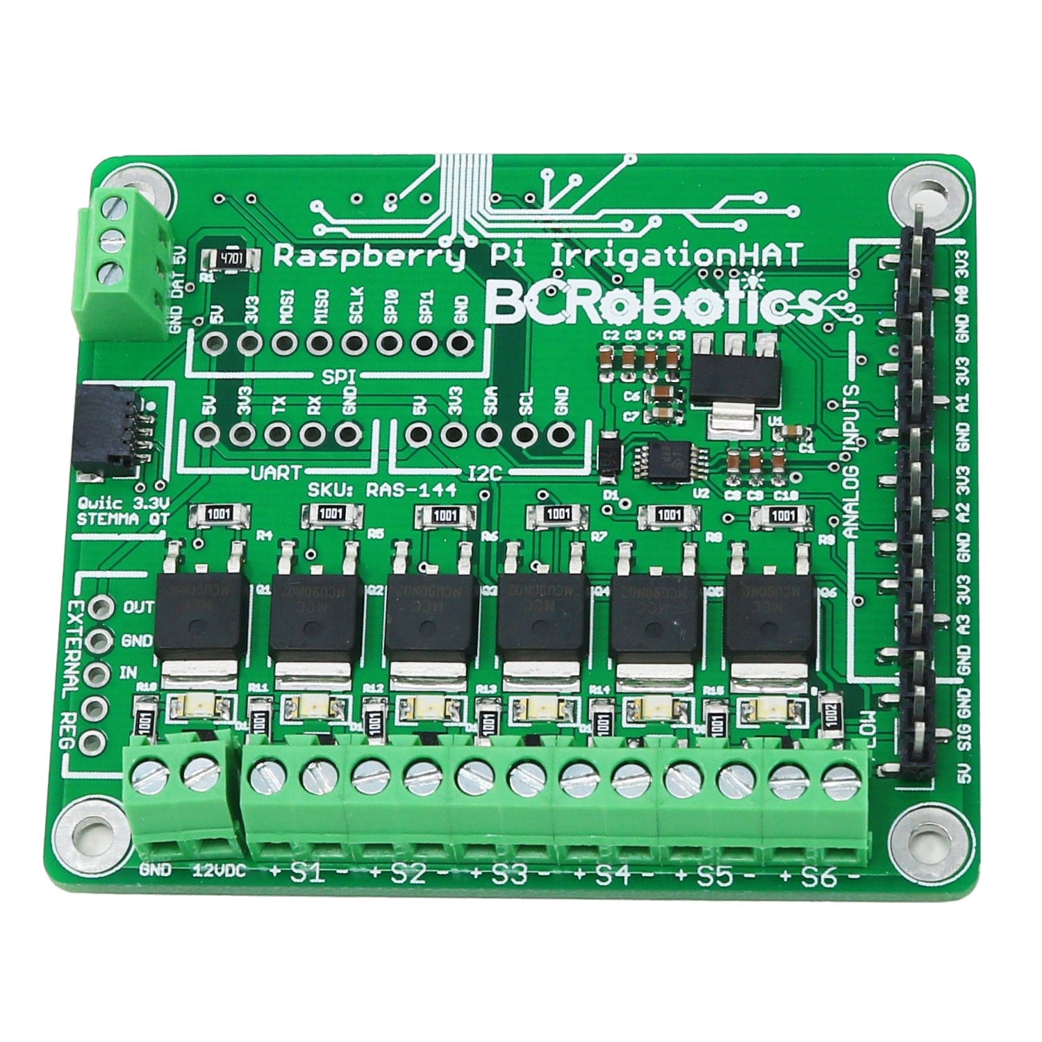Irrigation Board for Raspberry Pi by BCRobotics - The Pi Hut