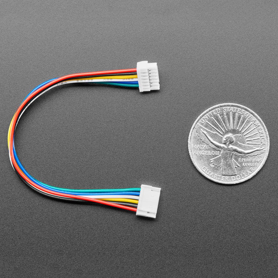 JST GH 1.25mm Pitch 6 Pin Cable - 100mm long by Adafruit - The Pi Hut