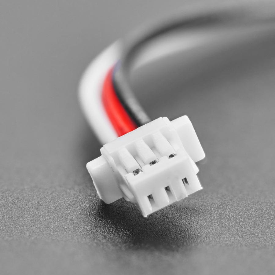 JST SH Compatible 1mm Pitch 3 Pin to Premium Male Headers Cable - 100mm long by Adafruit - The Pi Hut