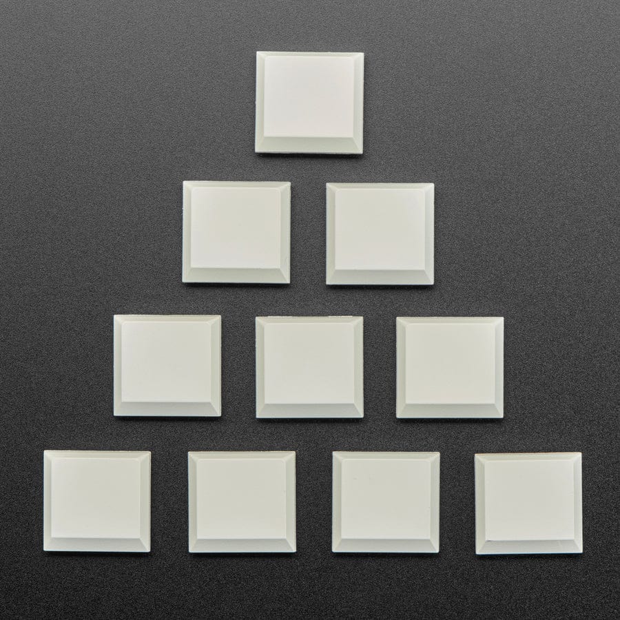 Kailh CHOC Slim Key Caps - Milky White - 10 pack by Adafruit - The Pi Hut