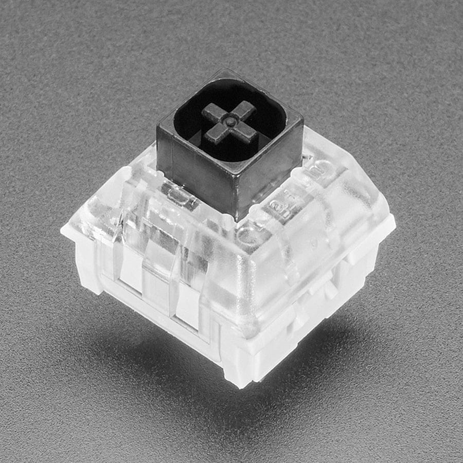 Kailh Mechanical Key Switches - Linear Black - 12 pack - Cherry MX Black Compatible by Adafruit - The Pi Hut