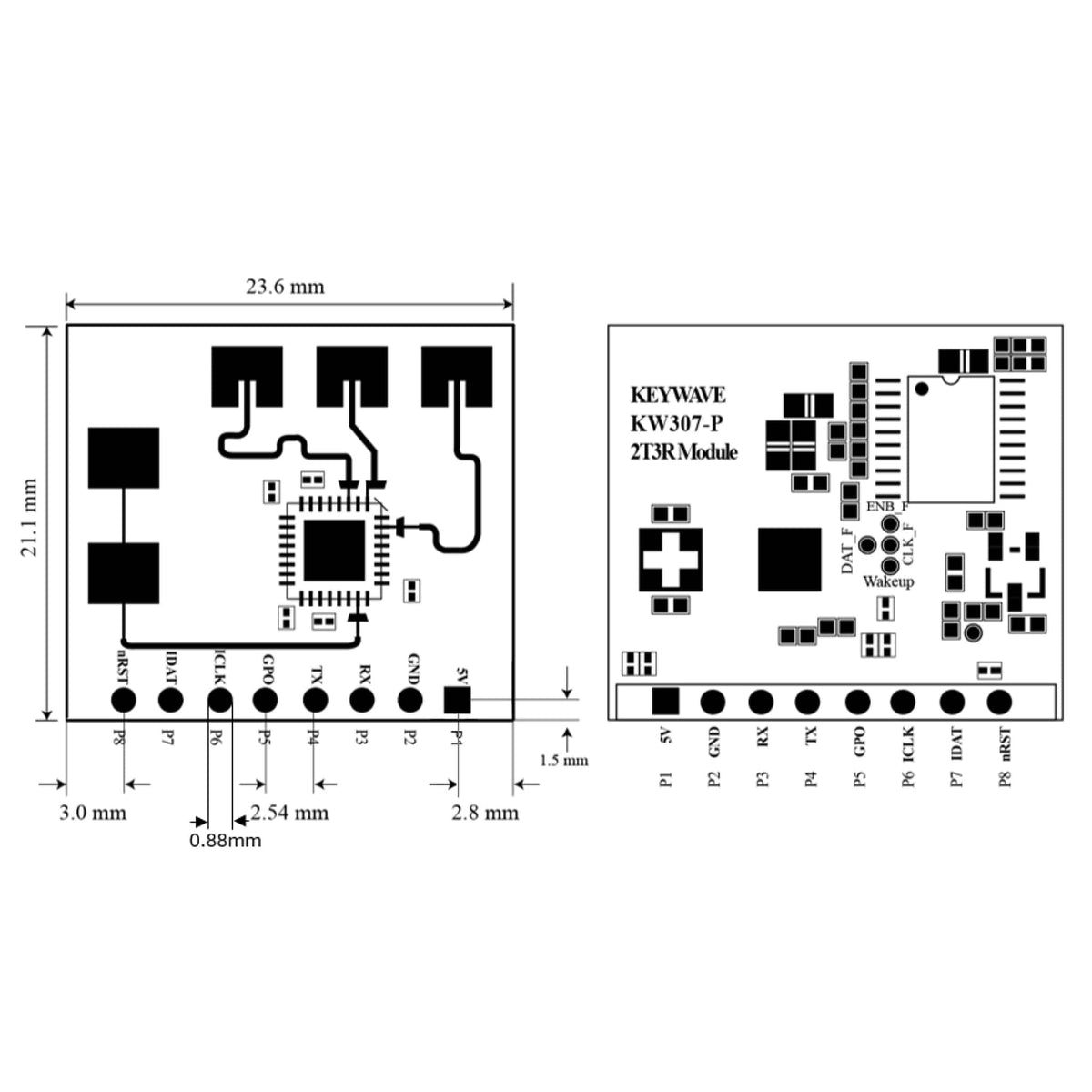 Keywave KW307 24GHz RF Human Presence and Occupancy Sensor by Keywave - The Pi Hut