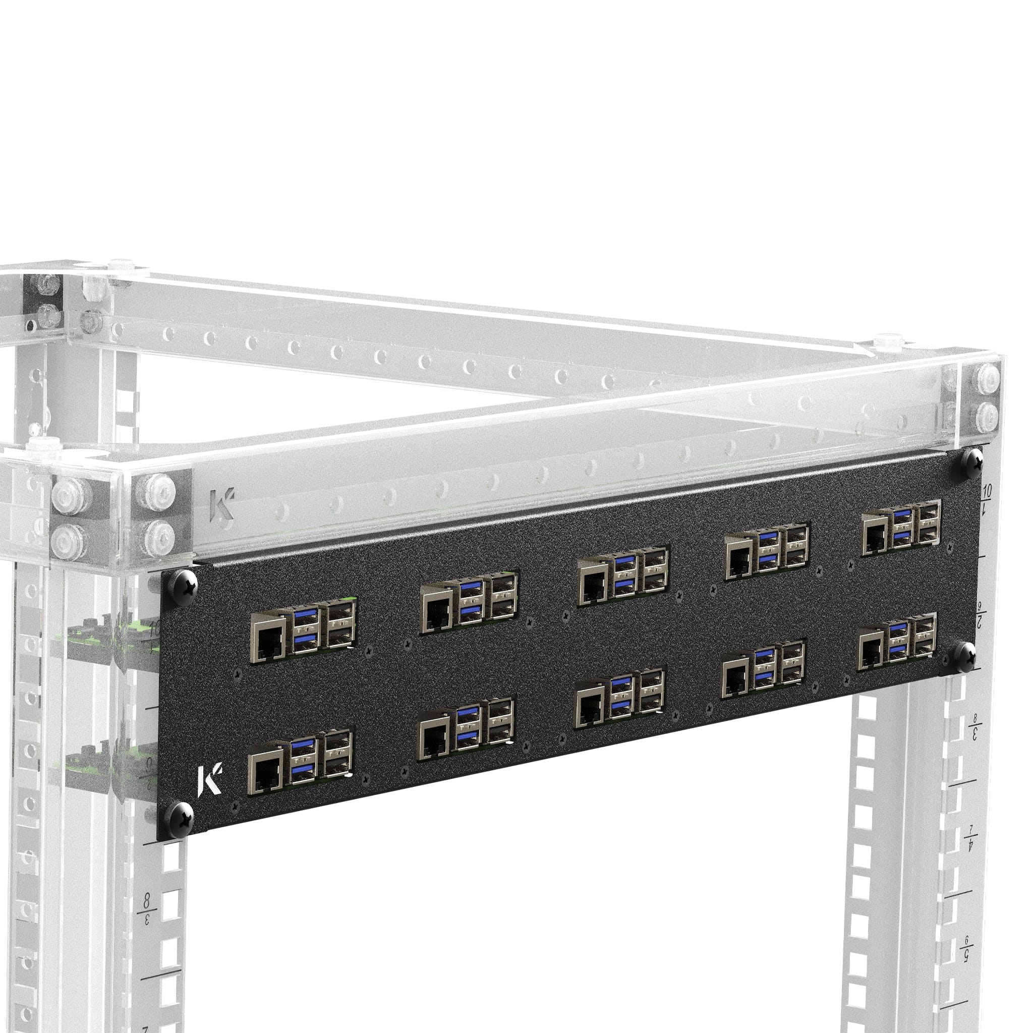 KKSB 19" 2U Rack Panel for Raspberry Pi by KKSB - The Pi Hut