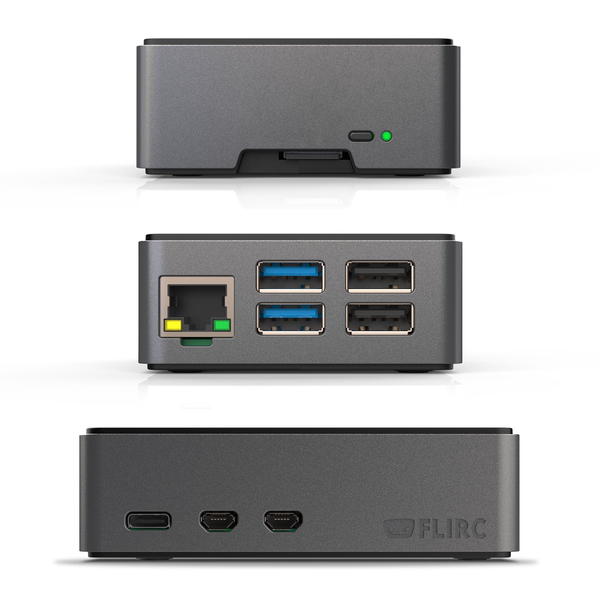 Kodi Edition Raspberry Pi 5 FLIRC Case by FLIRC - The Pi Hut