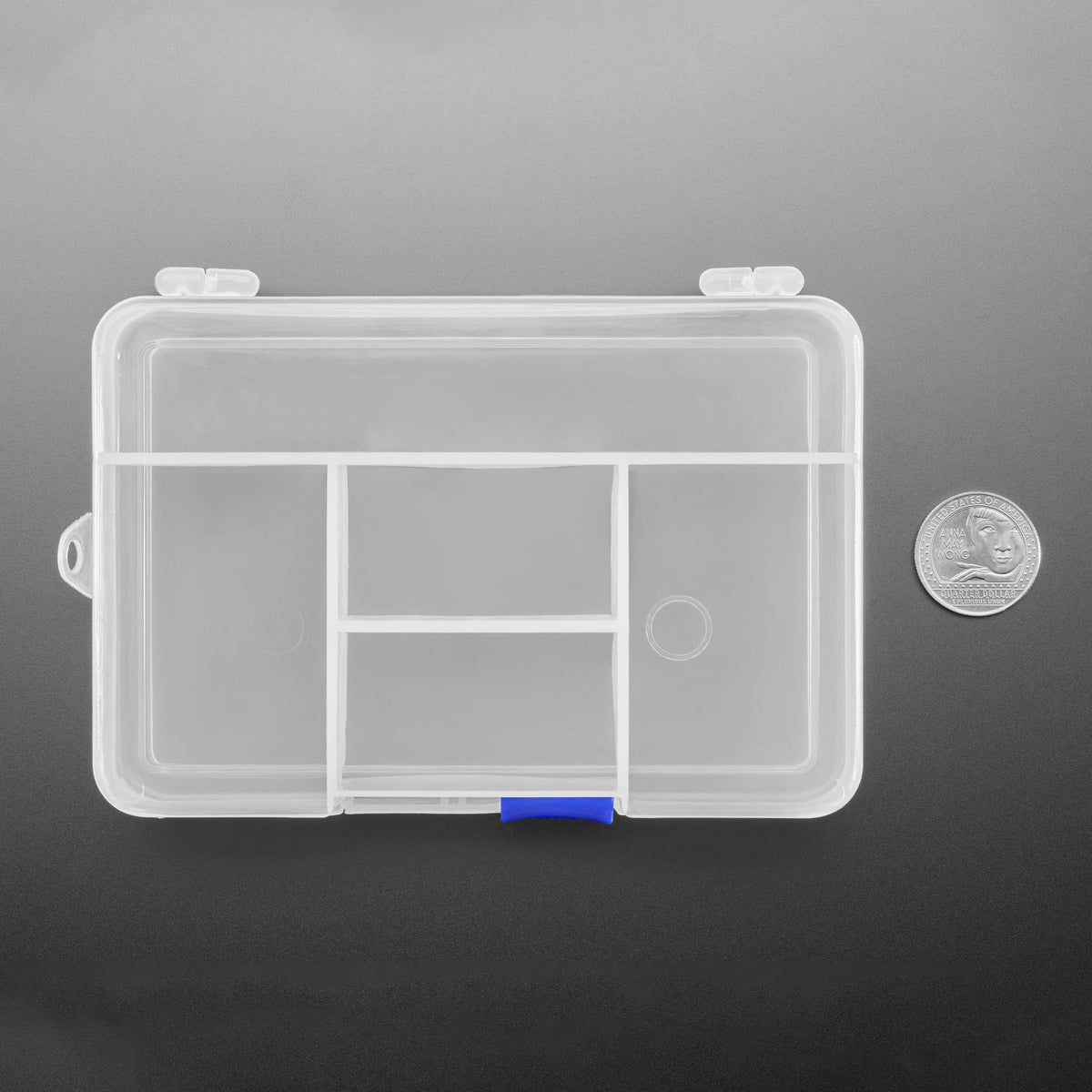 Latching 5-Compartment Storage Box by Adafruit - The Pi Hut