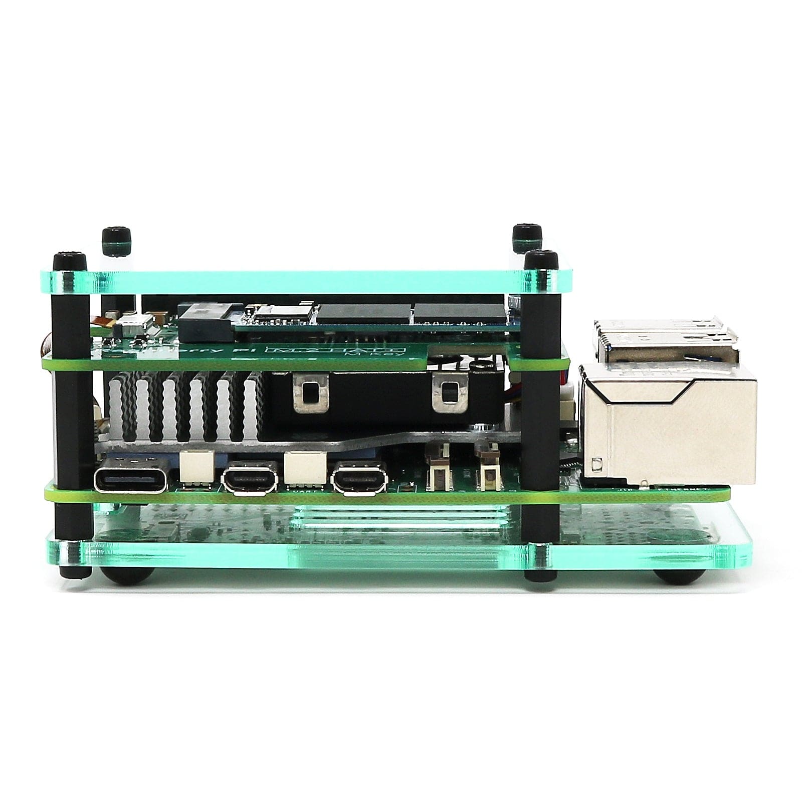 Layer Case for Raspberry Pi M.2 HAT+ & Active Cooler by The Pi Hut - The Pi Hut