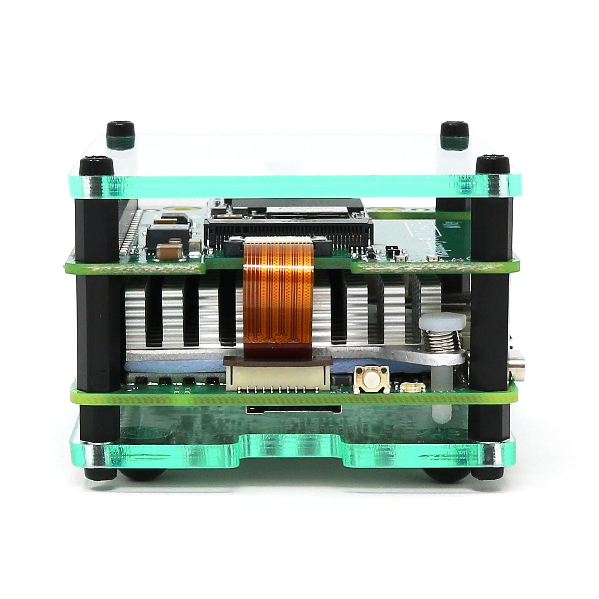 Layer Case for Raspberry Pi M.2 HAT+ & Active Cooler by The Pi Hut - The Pi Hut