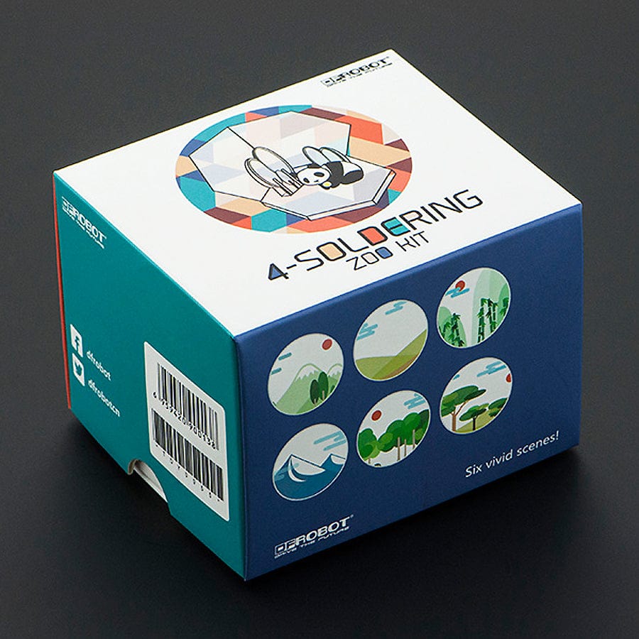 Learn to Solder Zoo Animal Badge Kit by The Pi Hut - The Pi Hut