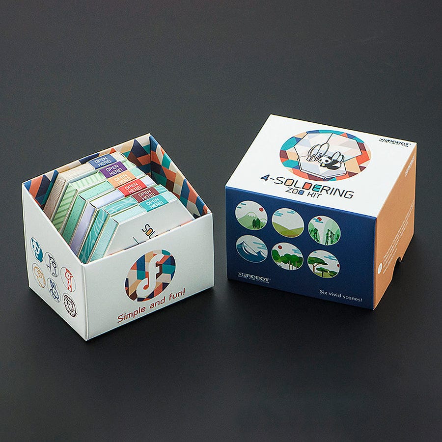 Learn to Solder Zoo Animal Badge Kit by The Pi Hut - The Pi Hut