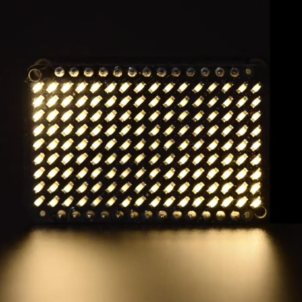 LED Charlieplexed Matrix - 9 x 16 LEDs - Warm White by Adafruit - The Pi Hut