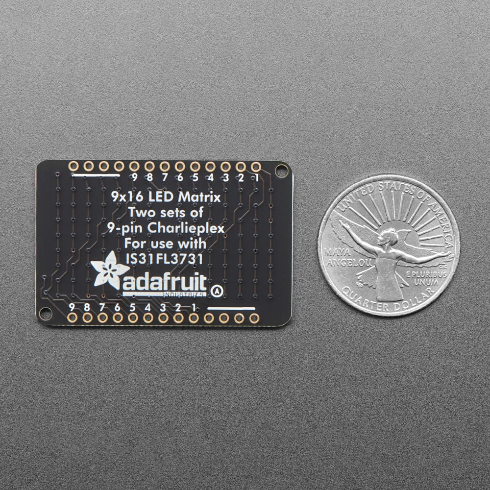 LED Charlieplexed Matrix - 9 x 16 LEDs - Warm White by Adafruit - The Pi Hut