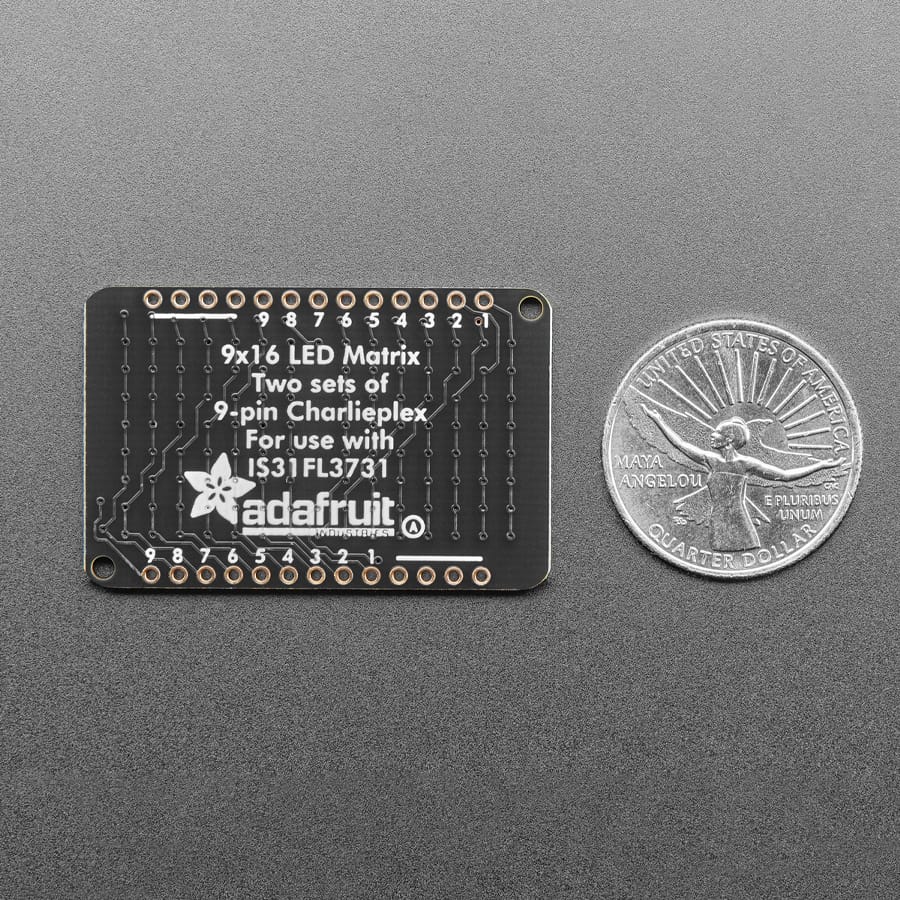 LED Charlieplexed Matrix - 9x16 LEDs - Blue by Adafruit - The Pi Hut