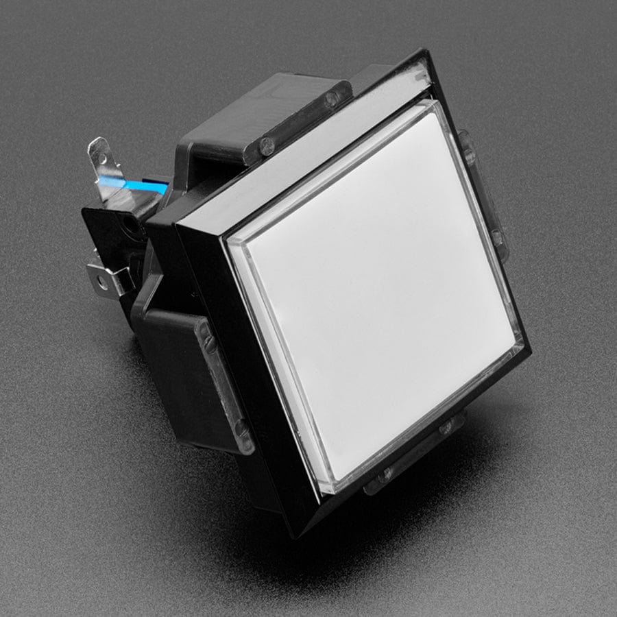 LED Illuminated Pushbutton - 60mm Square by Adafruit - The Pi Hut