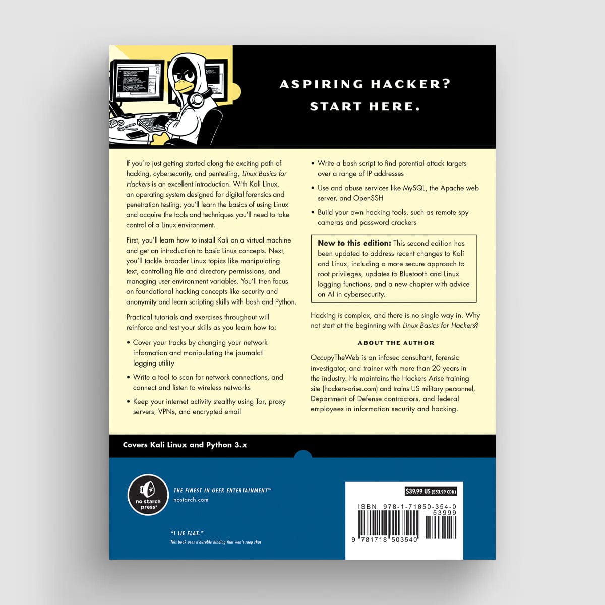 Linux Basics for Hackers - 2nd Edition by No Starch Press - The Pi Hut