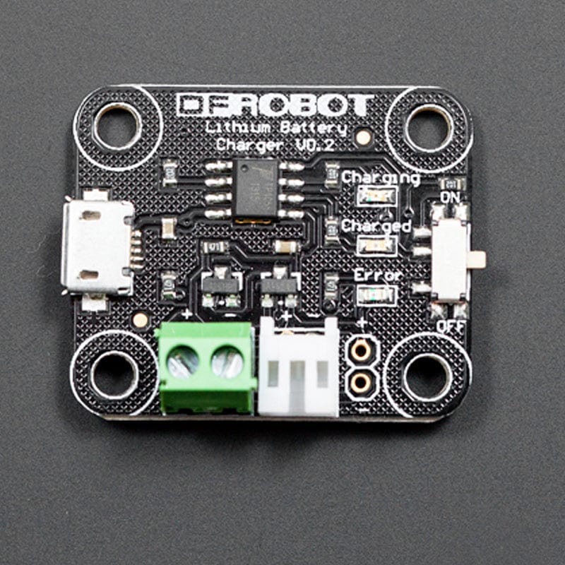Lithium Battery Charger by DFRobot - The Pi Hut