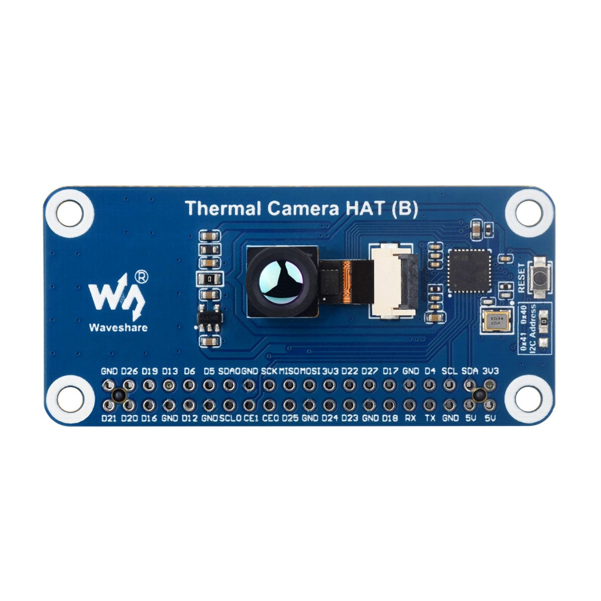 Long-Wave IR Thermal Imaging Camera HAT for Raspberry Pi (Image Processing Algorithm) by Waveshare - The Pi Hut