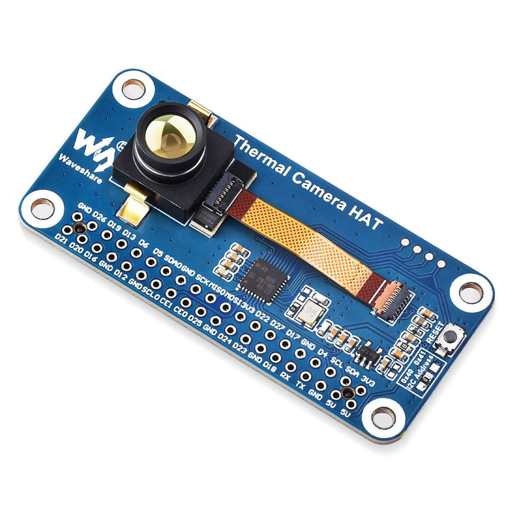 Long-wave IR Thermal Imaging Camera HAT for Raspberry Pi (45° FOV) by Waveshare - The Pi Hut