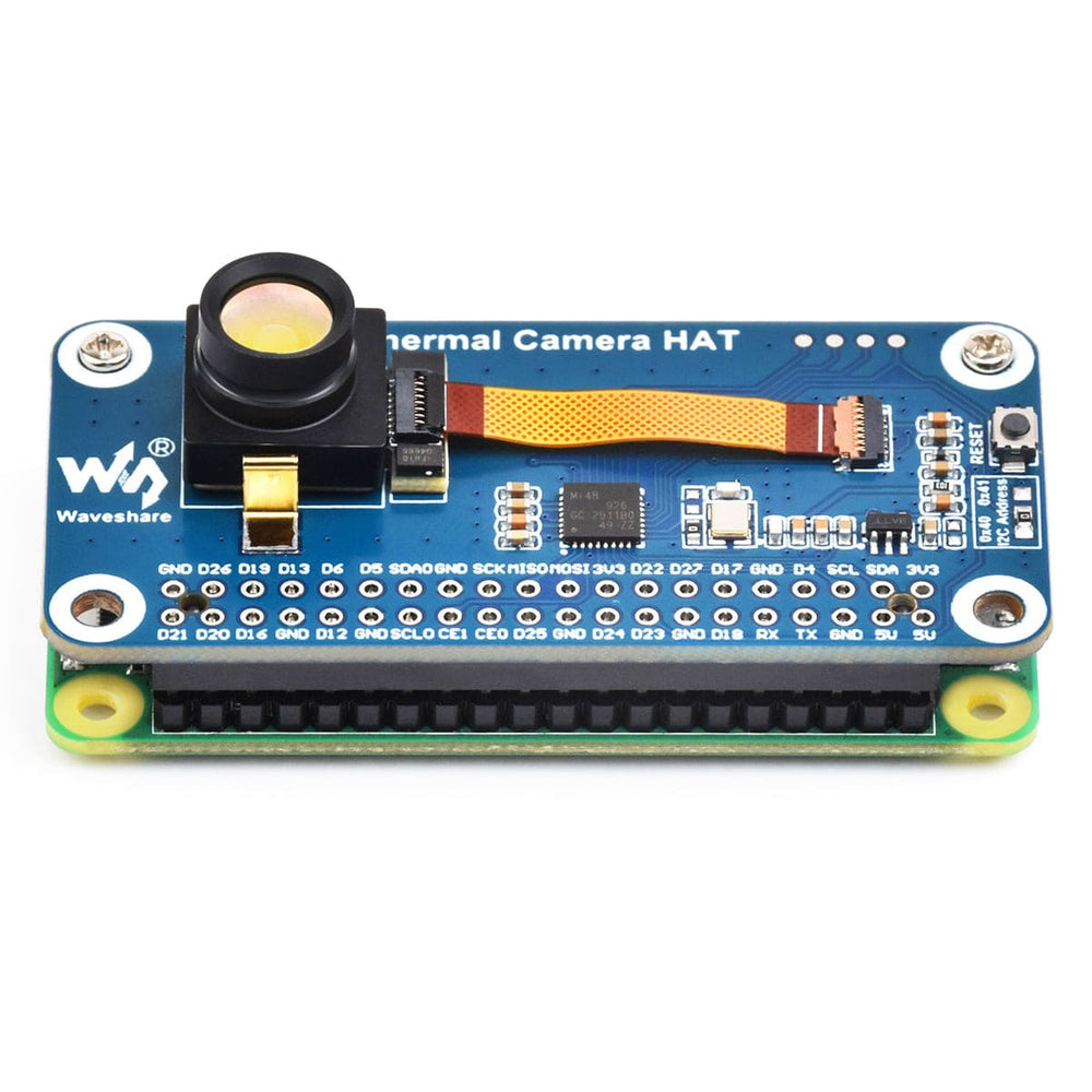 Long-wave IR Thermal Imaging Camera HAT for Raspberry Pi (45° FOV) by Waveshare - The Pi Hut