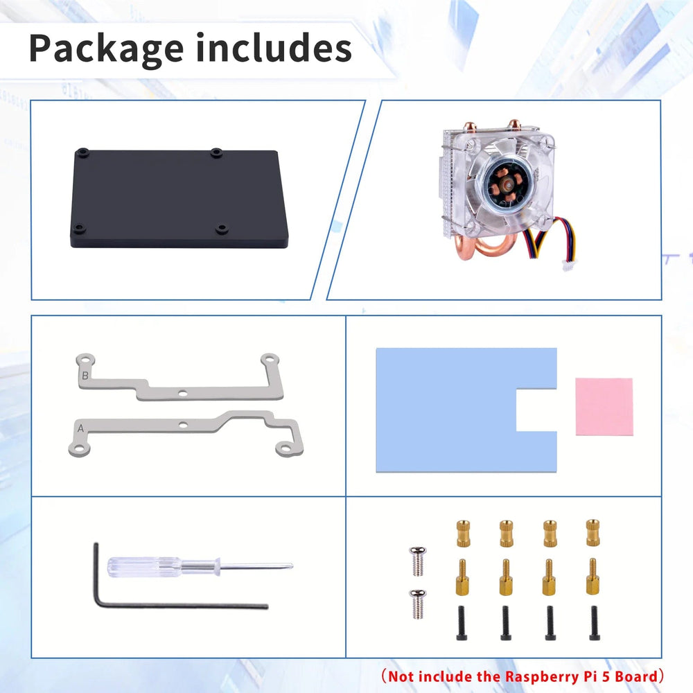 Low-Profile ICE Tower CPU Cooler for Raspberry Pi 5 by 52Pi - The Pi Hut