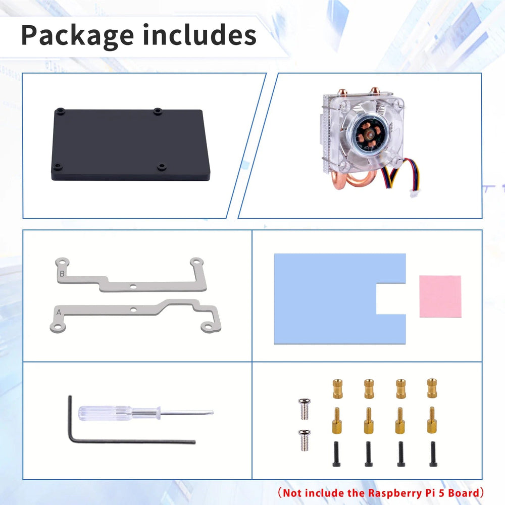 Low-Profile ICE Tower CPU Cooler for Raspberry Pi 5 - The Pi Hut