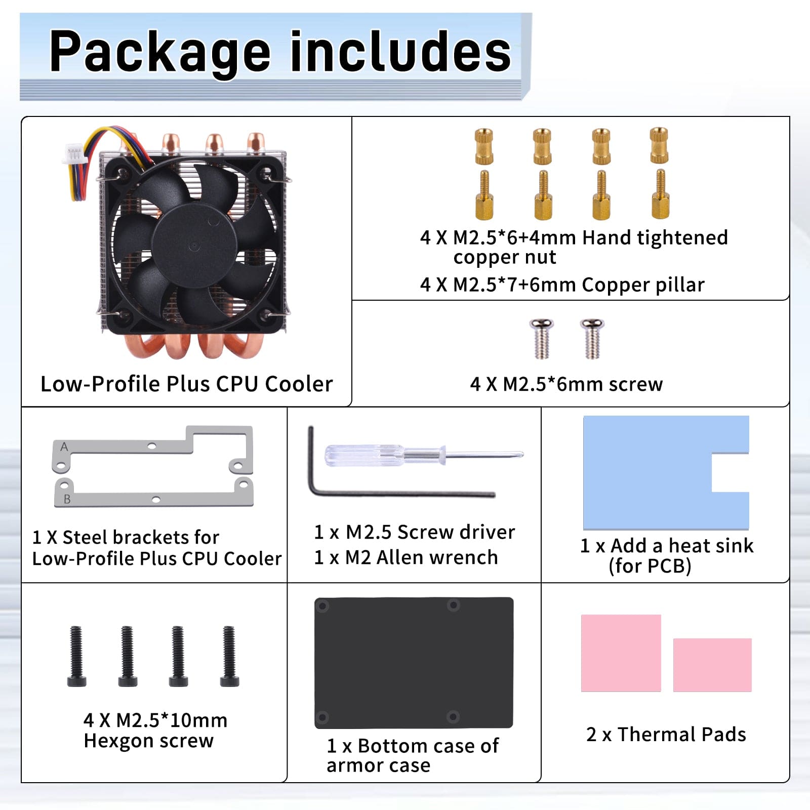 Low-profile ICE Tower Plus Cooler for Raspberry Pi 5 by 52Pi - The Pi Hut