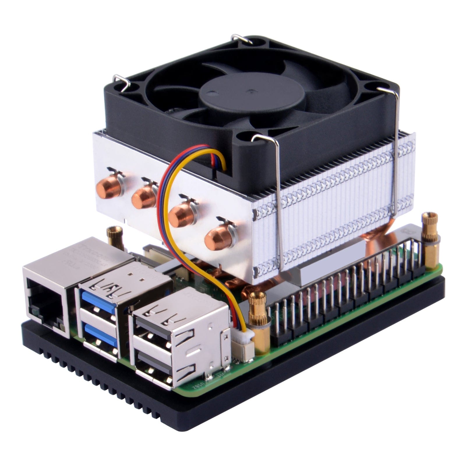 Low-profile ICE Tower Plus Cooler for Raspberry Pi 5 by 52Pi - The Pi Hut