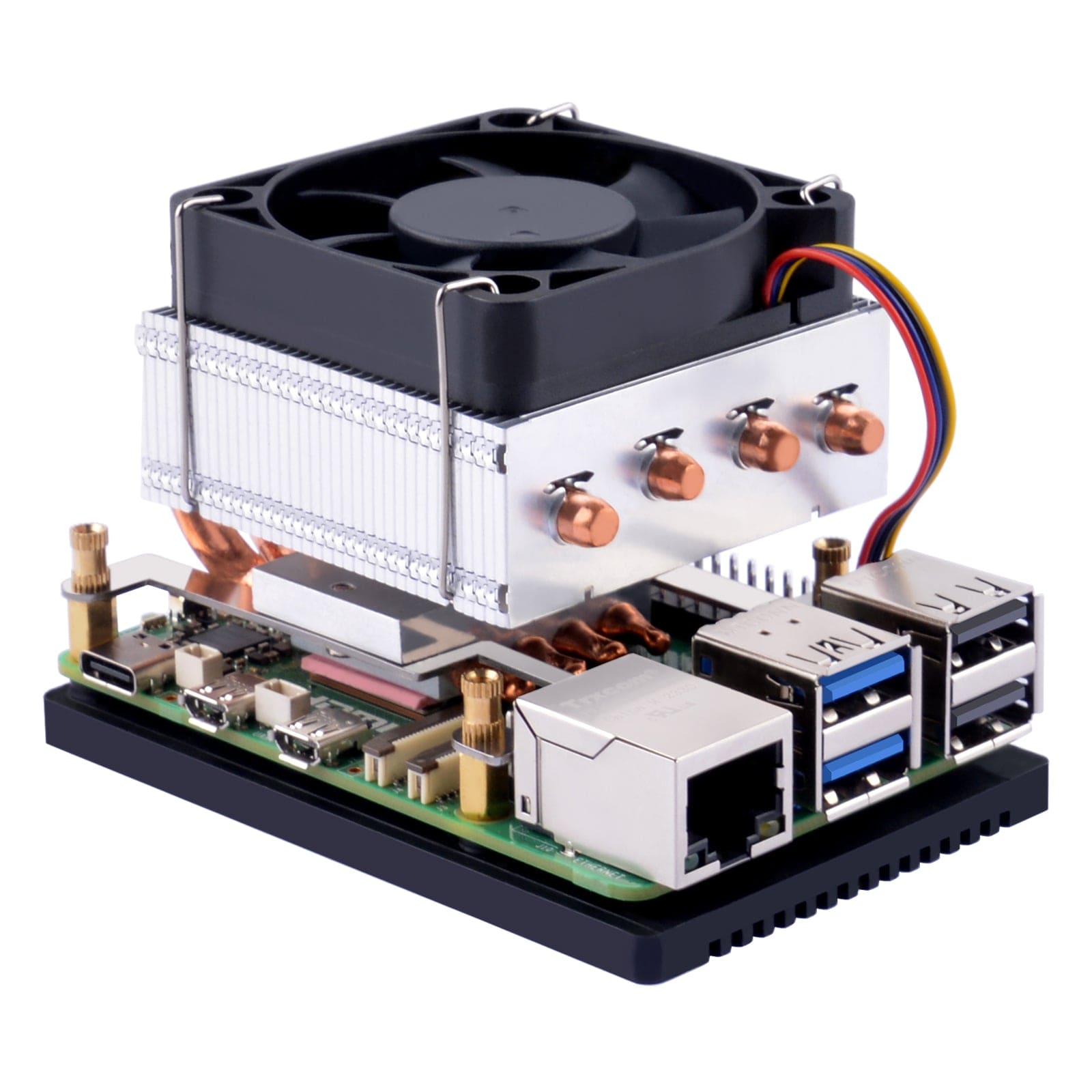 Low-profile ICE Tower Plus Cooler for Raspberry Pi 5 by 52Pi - The Pi Hut