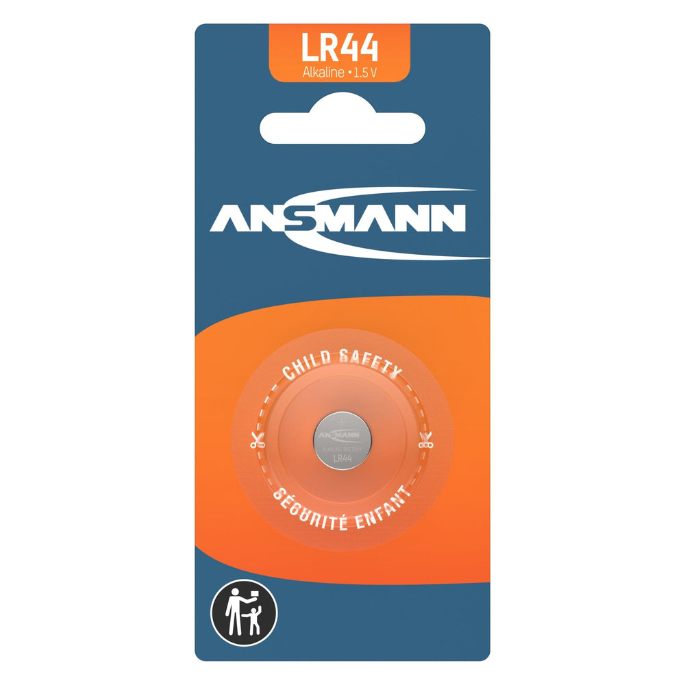 LR44 1.5V Alkaline Coin Cell Battery by ANSMANN - The Pi Hut