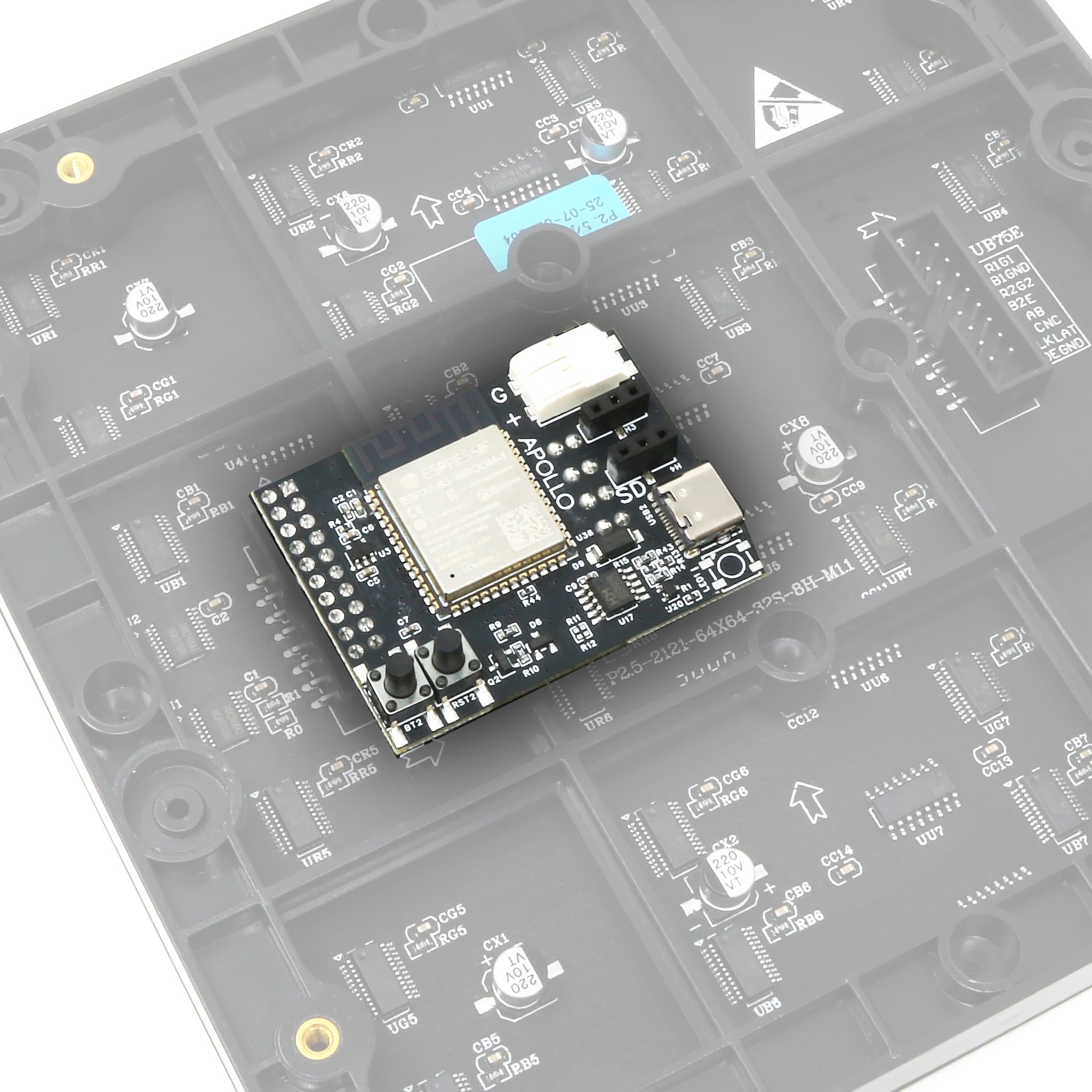 M-1 LED ESP32-S3 Matrix Kit by Apollo Automation - The Pi Hut