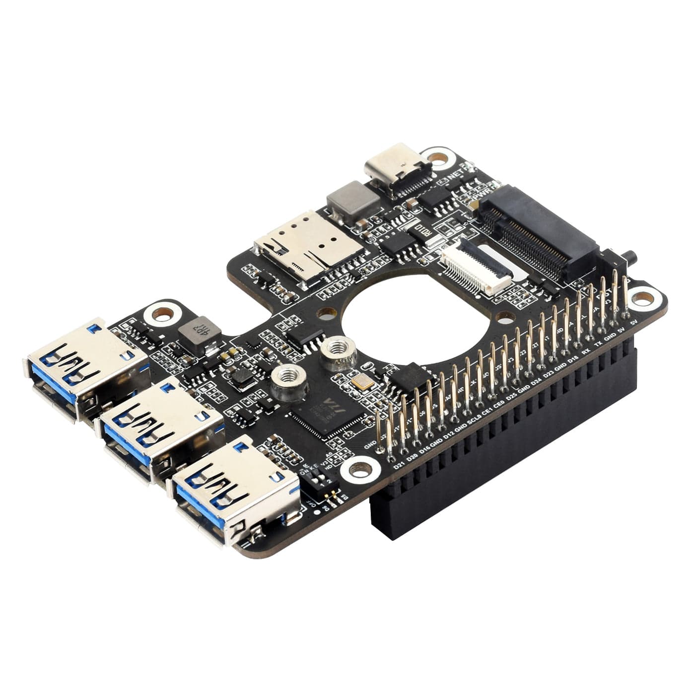 M.2 4G/5G USB 3.2 HAT for Raspberry Pi 5 by Waveshare - The Pi Hut
