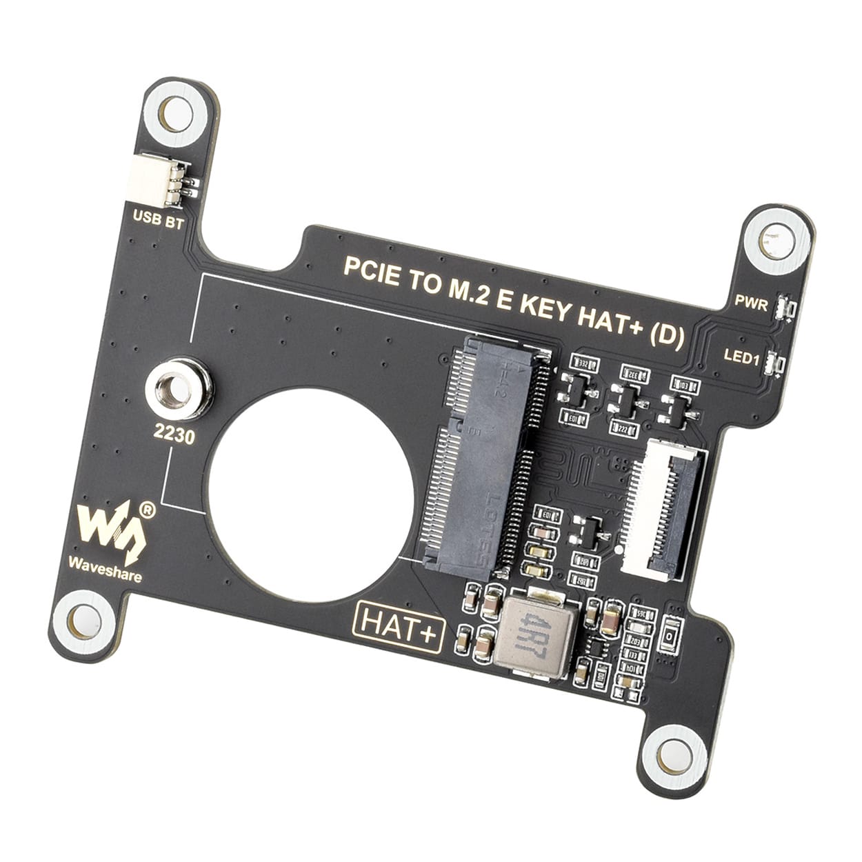 M.2 E-Key HAT (D) for Raspberry Pi 5 by Waveshare - The Pi Hut