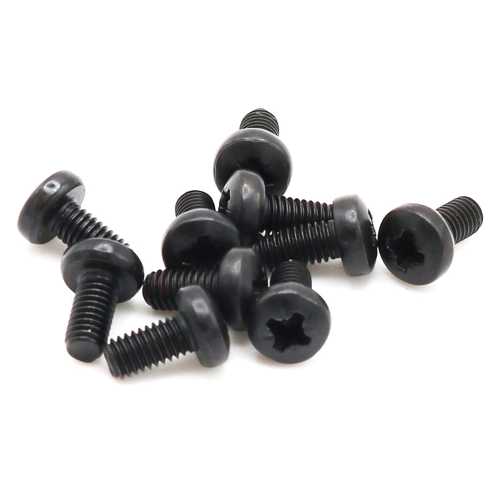 M3 6mm Pozi Pan Head Screws - Black by The Pi Hut - The Pi Hut