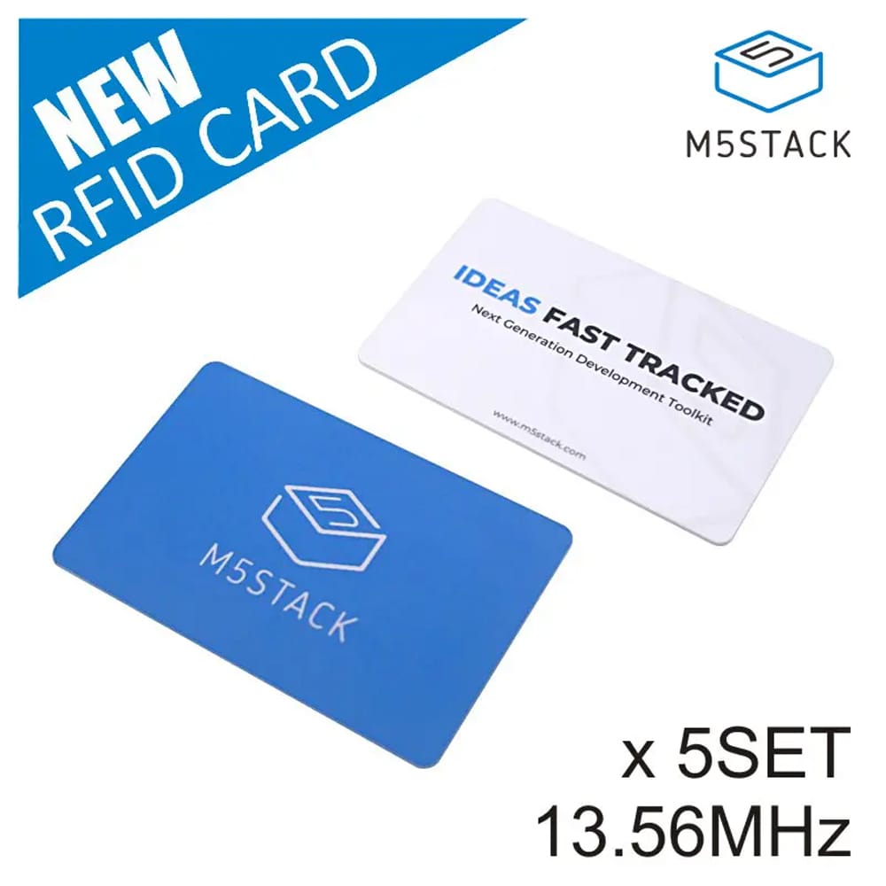 M5Stack 13.56MHz RFID Card-F08 Chip (5pcs) by M5Stack - The Pi Hut