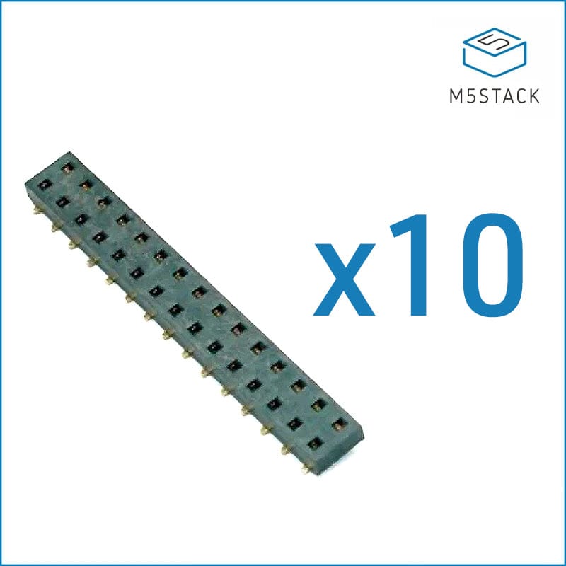 M5Stack 15-Pin 2.54mm M-BUS Header Socket Set - 10x Male + 10x Female by M5Stack - The Pi Hut