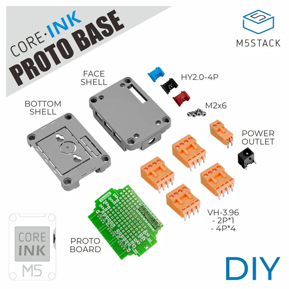 M5Stack CoreInk Proto Base by M5Stack - The Pi Hut