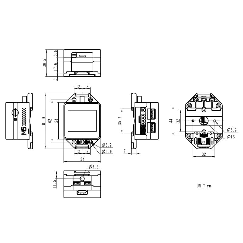 M5Stack CoreMP135 with STM32MP135D by M5Stack - The Pi Hut
