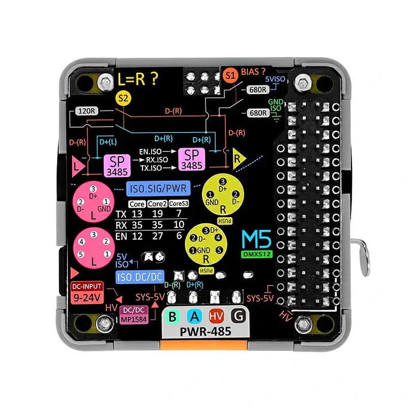 M5Stack DMX Base by M5Stack - The Pi Hut