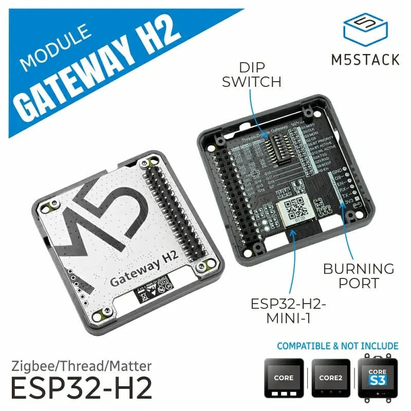 M5Stack ESP32-H2 Thread/Zigbee Gateway Module by M5Stack - The Pi Hut