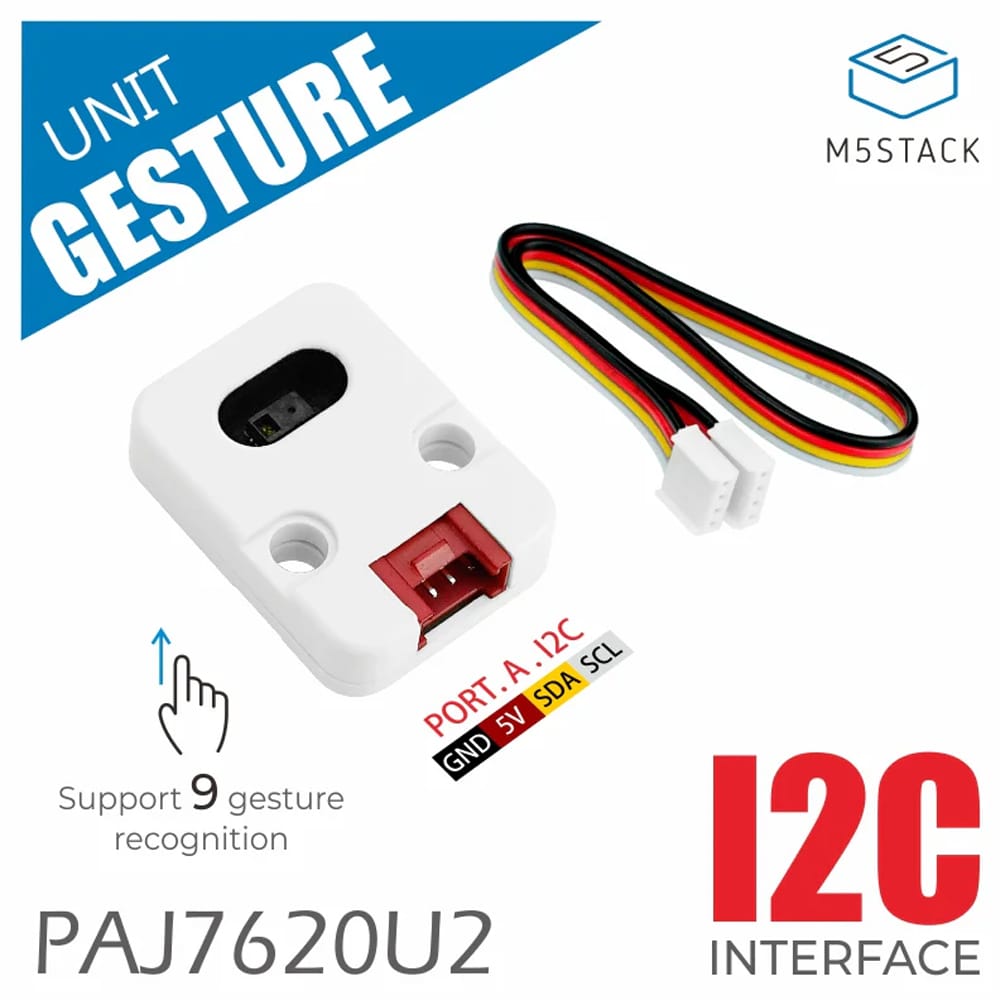 M5Stack Gesture Recognition Sensor Unit (PAJ7620U2) by M5Stack - The Pi Hut