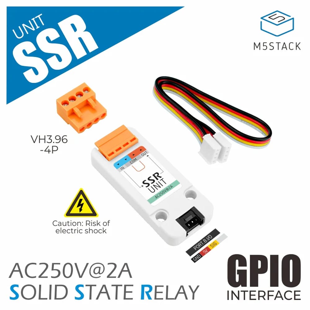 M5Stack Solid State Relay Unit (BT136S) by M5Stack - The Pi Hut