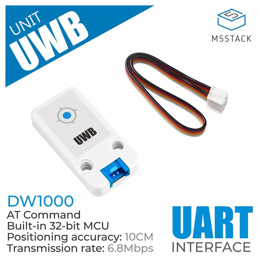 M5Stack Ultra-Wideband (UWB) Unit Indoor Positioning module (DW1000) by M5Stack - The Pi Hut