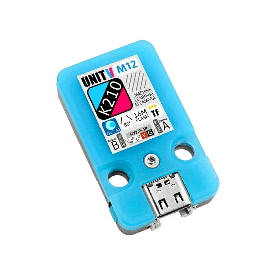 M5Stack UnitV K210 AI Camera M12 Version (OV7740) by M5Stack - The Pi Hut